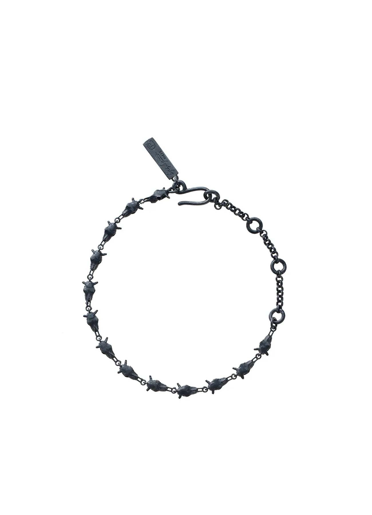 SILVER BK COW SKULL BRACELET sold by Yohji Yamamoto