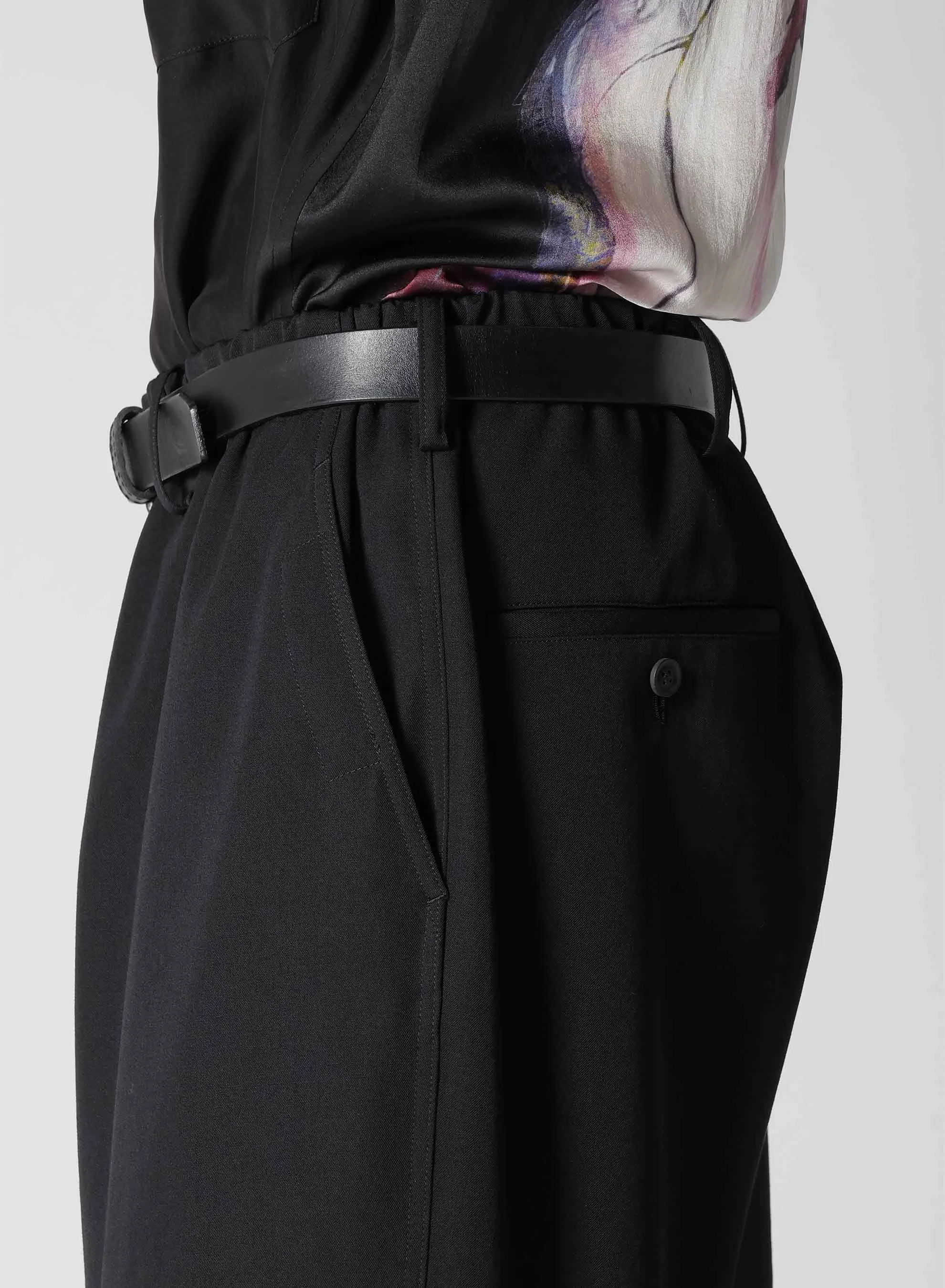 WOOL GABARDINE W STITCH PANTS sold by Yohji Yamamoto product image thumbnail 5