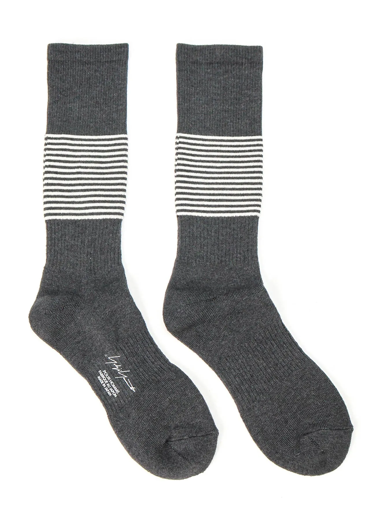 YARN DYED PILE STRIPES BOOTS SOCKS sold by Yohji Yamamoto product image thumbnail 3