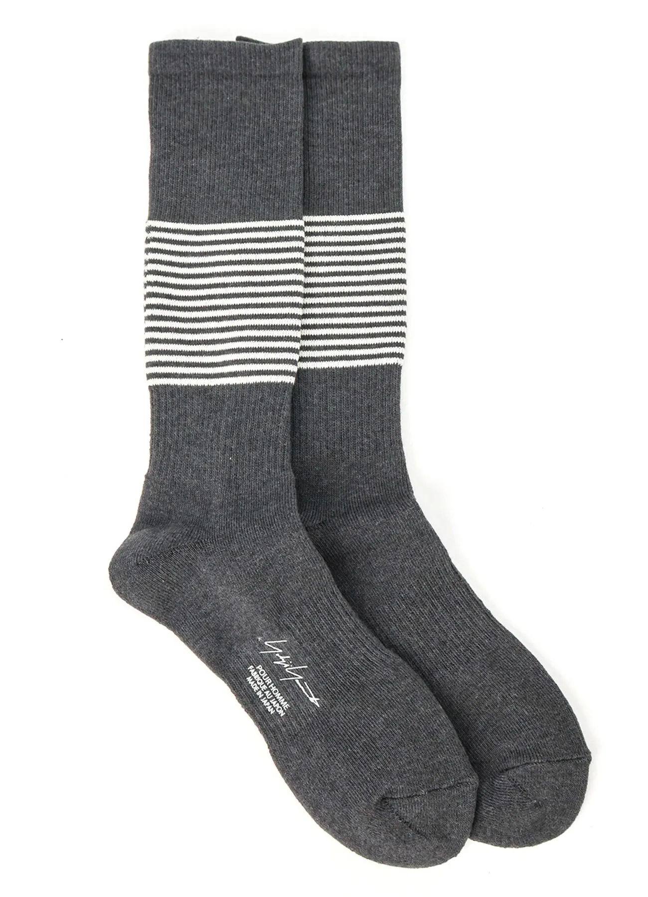 YARN DYED PILE STRIPES BOOTS SOCKS sold by Yohji Yamamoto product image thumbnail 2