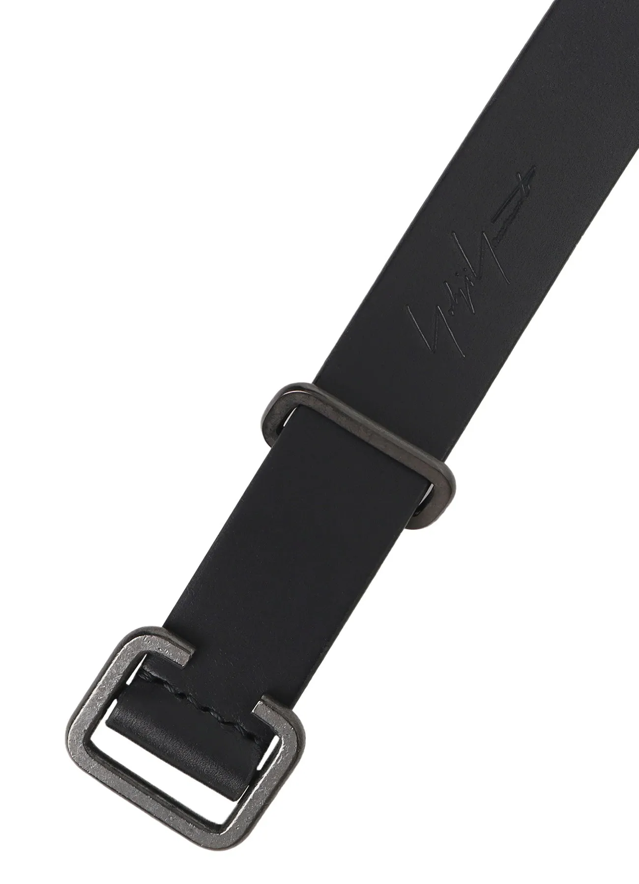 MATTE SOFT OIL LEATHER 30MM PLAIN BELT sold by Yohji Yamamoto product image thumbnail 3