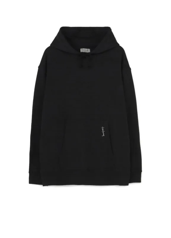 30/10 FLEECE POCKET SIGNATURE PRINT HOODIE sold by Yohji Yamamoto