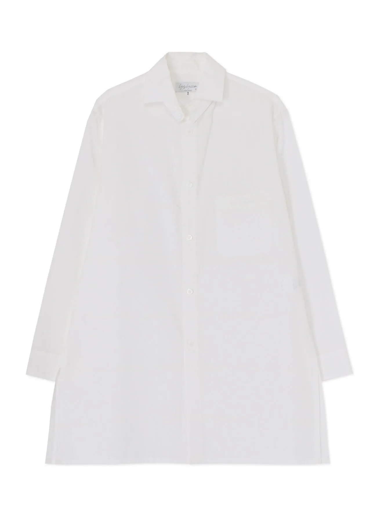 CHAIN STITCH BROARD J-SPARE COLOR BLOUSE sold by Yohji Yamamoto product image thumbnail 2