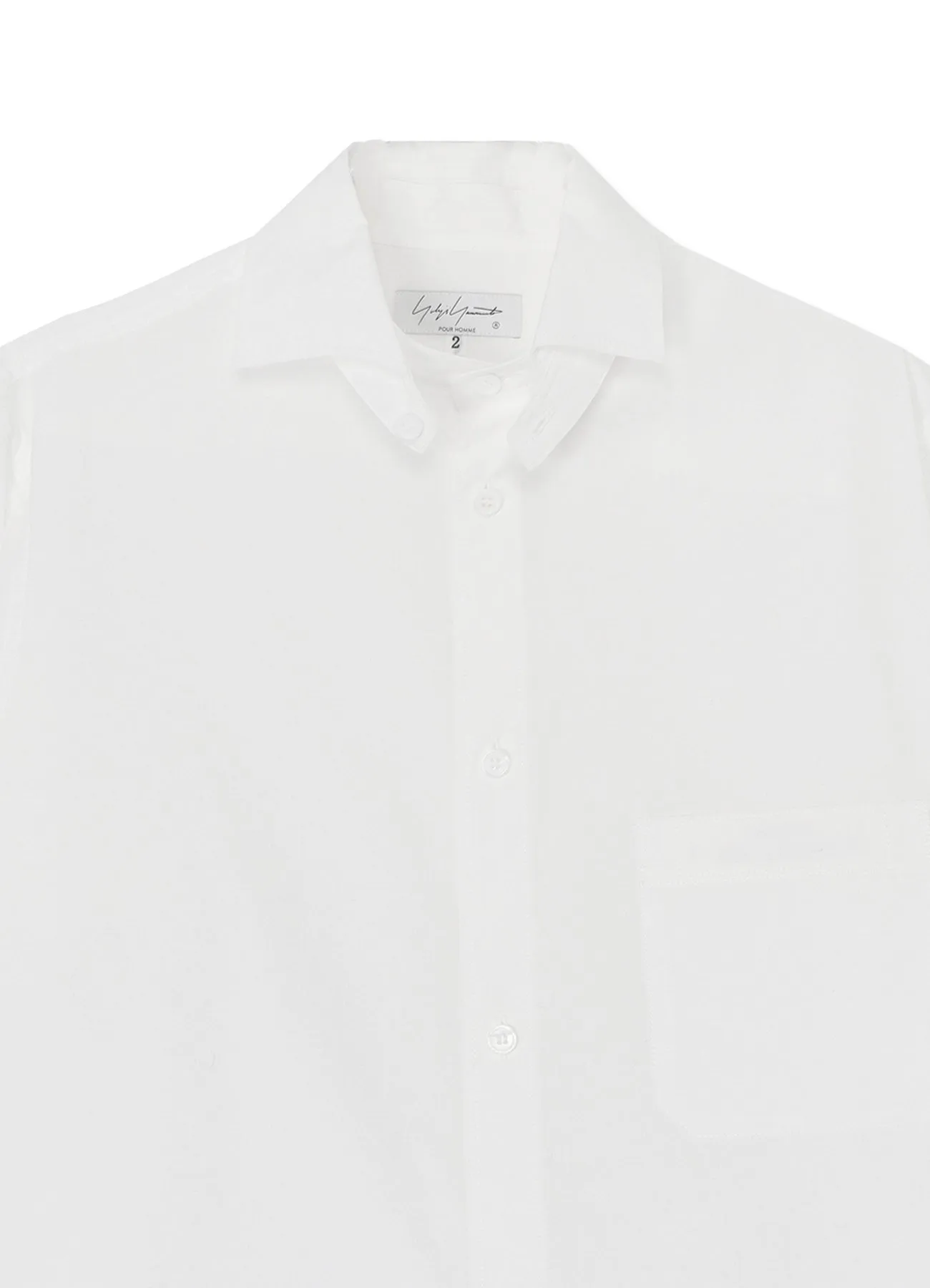 CHAIN STITCH BROARD J-SPARE COLOR BLOUSE sold by Yohji Yamamoto product image thumbnail 4