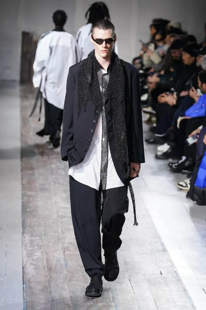WOOL GABARDINE SIDE 3ST TUCK PANTS sold by Yohji Yamamoto product image thumbnail 2