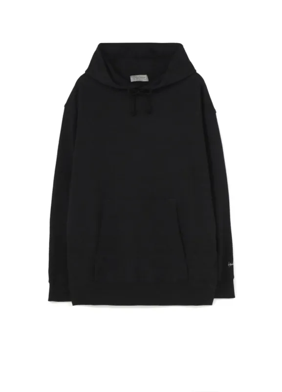 30/10 FLEECE CUFF SIGNATURE PRINT HOODIE sold by Yohji Yamamoto