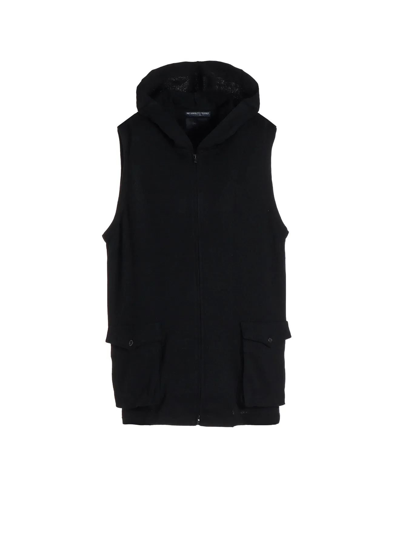 40/- GAUZE FLEECE RE FRONT OPEN VEST sold by Yohji Yamamoto