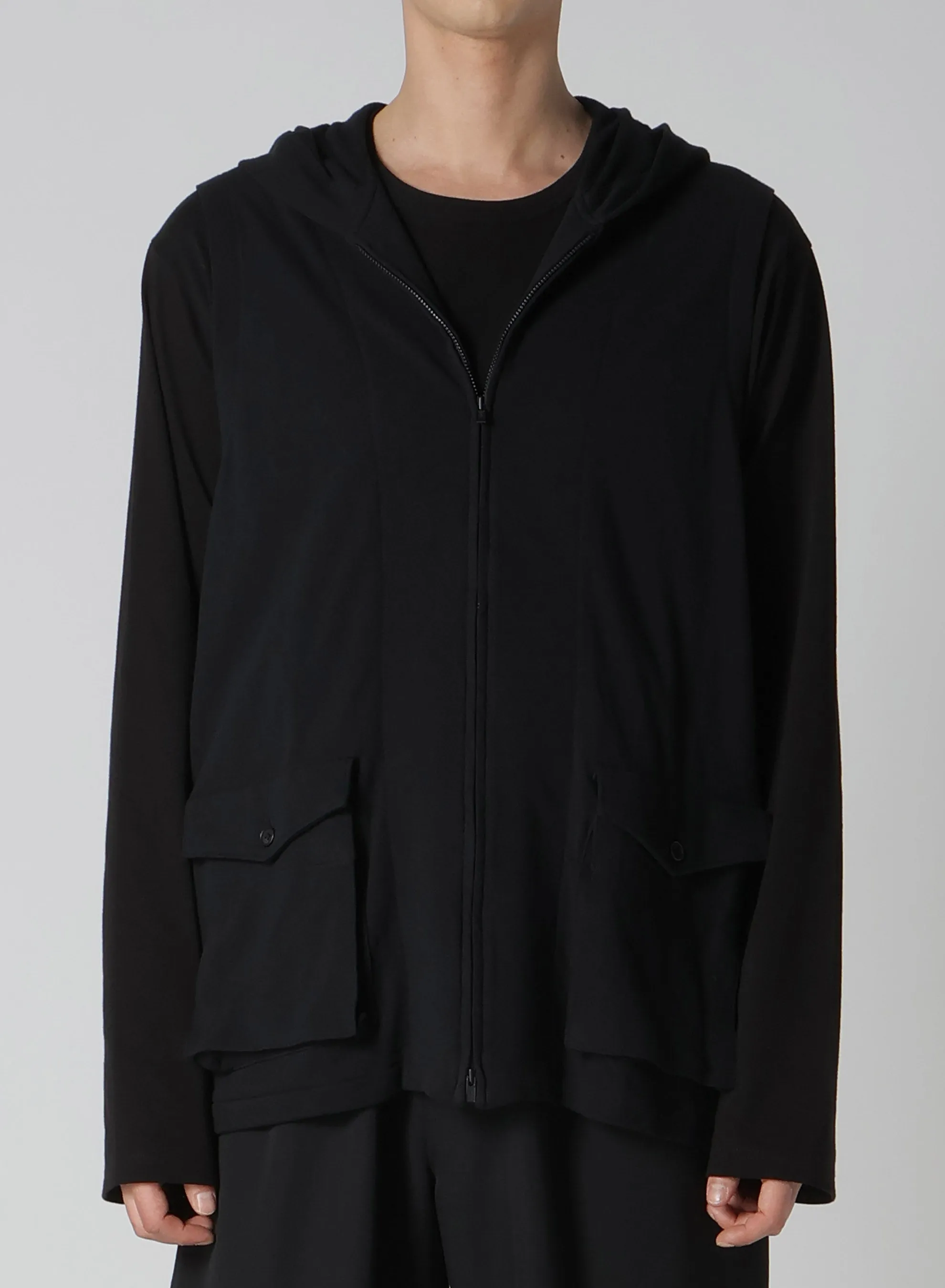 40/- GAUZE FLEECE RE FRONT OPEN VEST sold by Yohji Yamamoto product image thumbnail 2