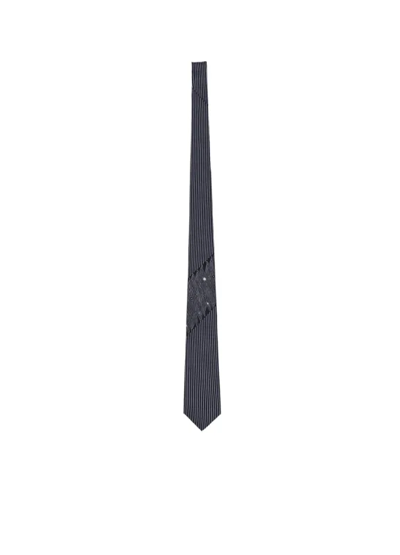 PANEL STRIPE JQ DERBY TIE C sold by Yohji Yamamoto