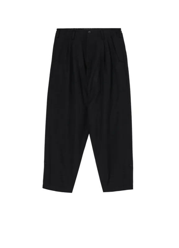 WOOL GABARDINE 2TUCKS TAB PANTS sold by Yohji Yamamoto