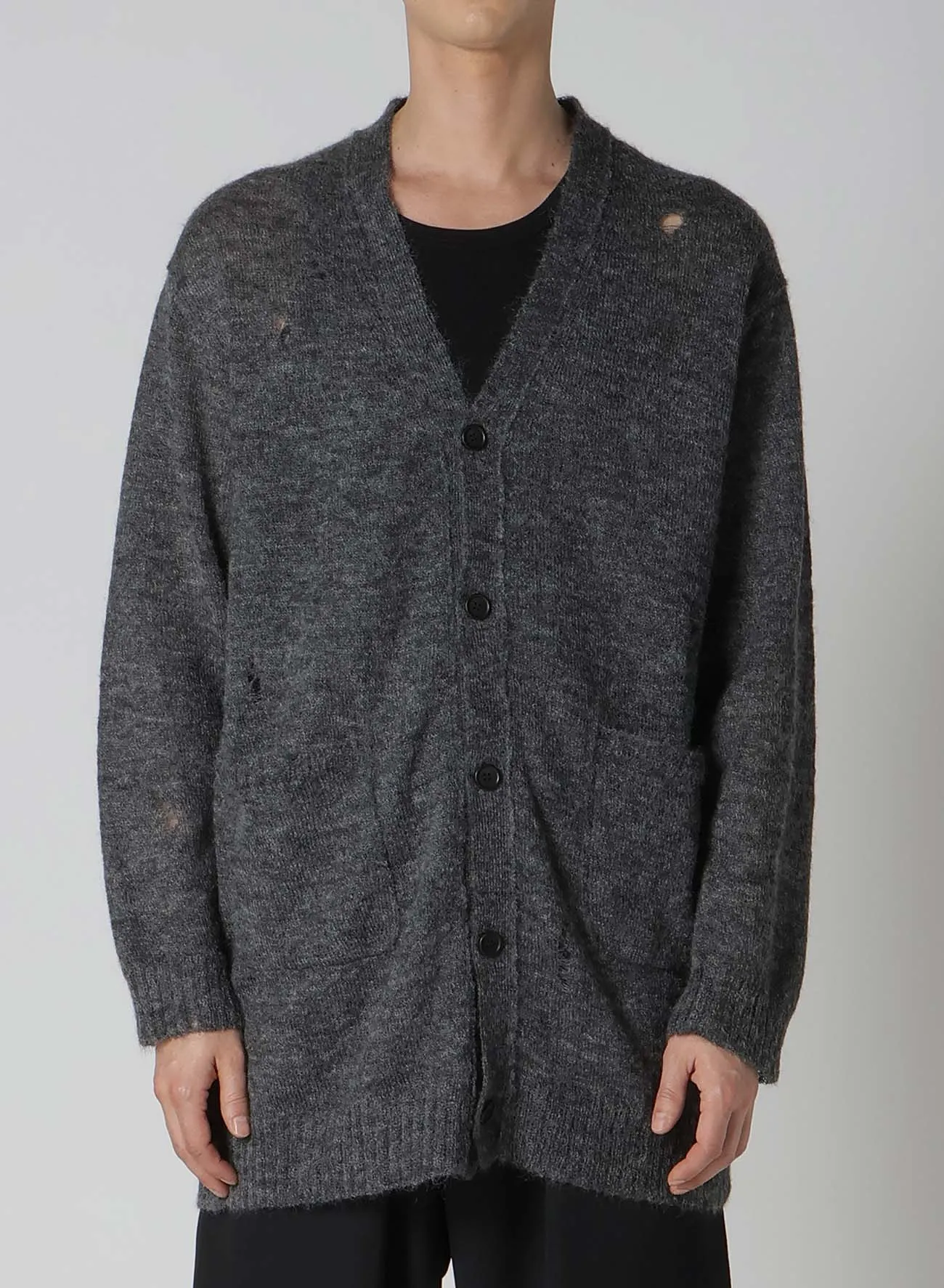 7G1P PLAIN STITCH V LONG CARDIGAN sold by Yohji Yamamoto product image thumbnail 2