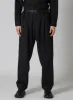 WOOL GABARDINE HEM TAB GABARDINE PANTS sold by Yohji Yamamoto