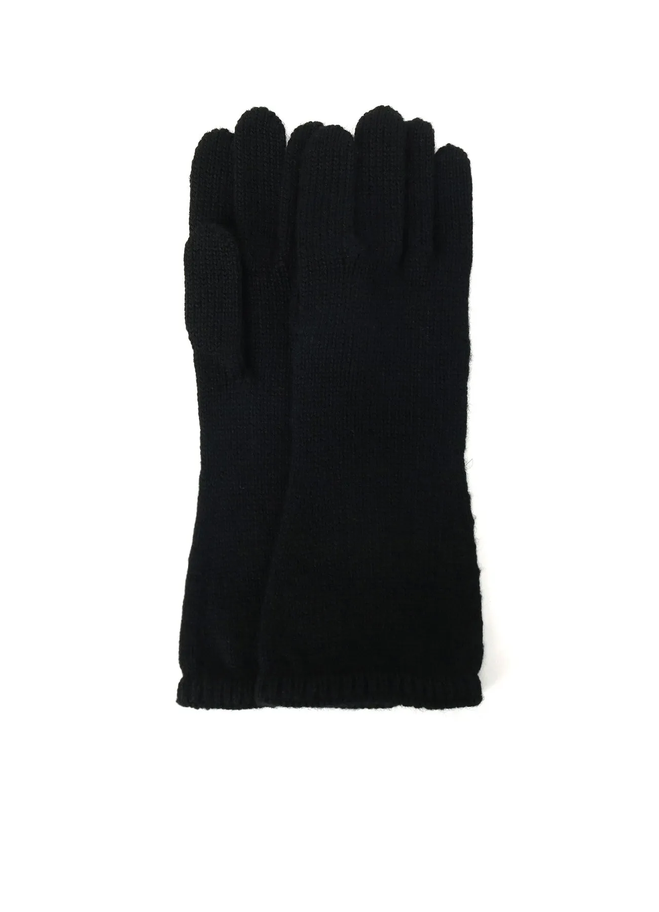 5G/WOOL PANTSLAIN STITCH LONG KNITTED GLOVES sold by Yohji Yamamoto
