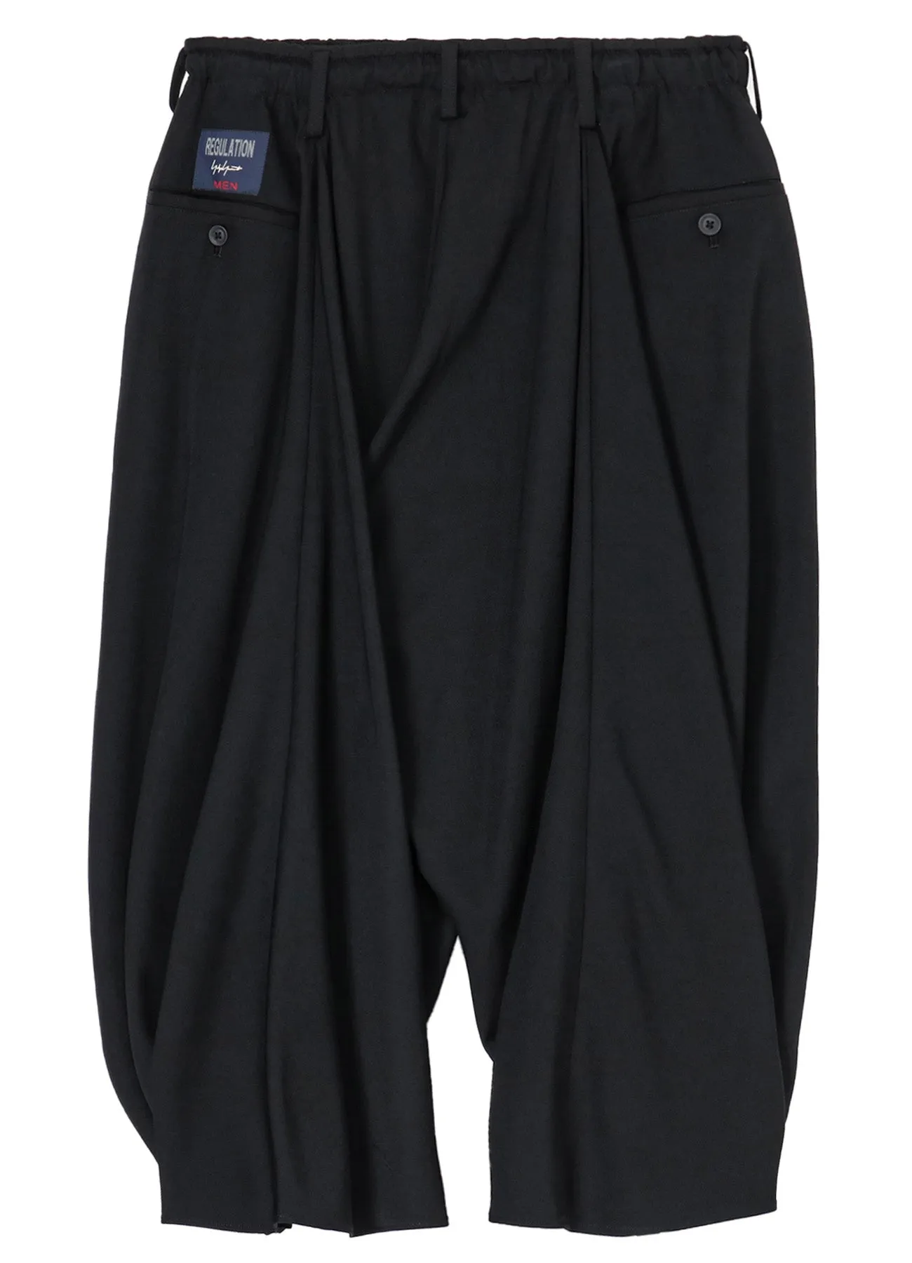 WOOL GABARDINE STANDARD CROW PANTS sold by Yohji Yamamoto product image thumbnail 3
