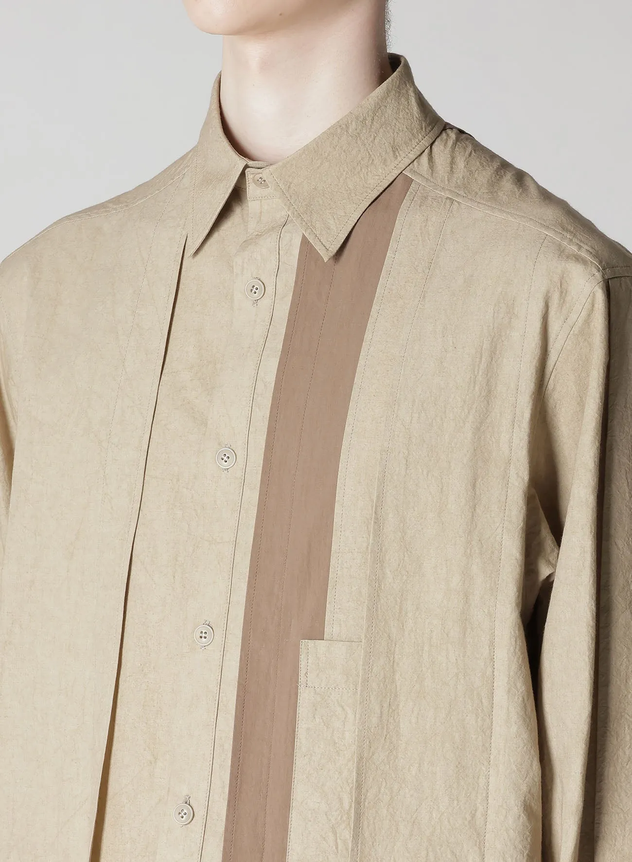 MULTIP PANEL CLOTH BLOUSE sold by Yohji Yamamoto product image thumbnail 4