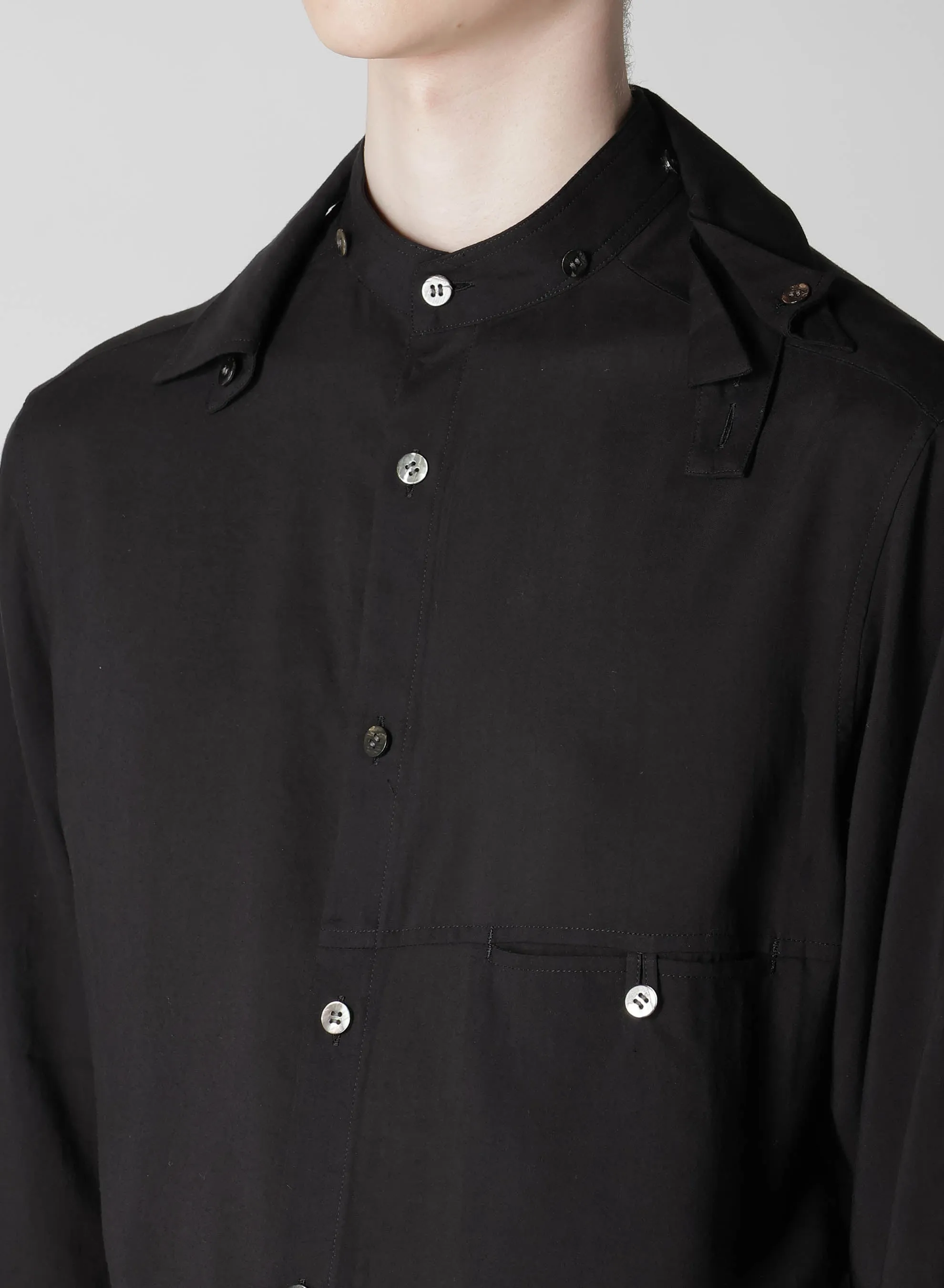 CELLULOSE LOAN ARRANGED SPARE COLLAR BLOUSE sold by Yohji Yamamoto product image thumbnail 4