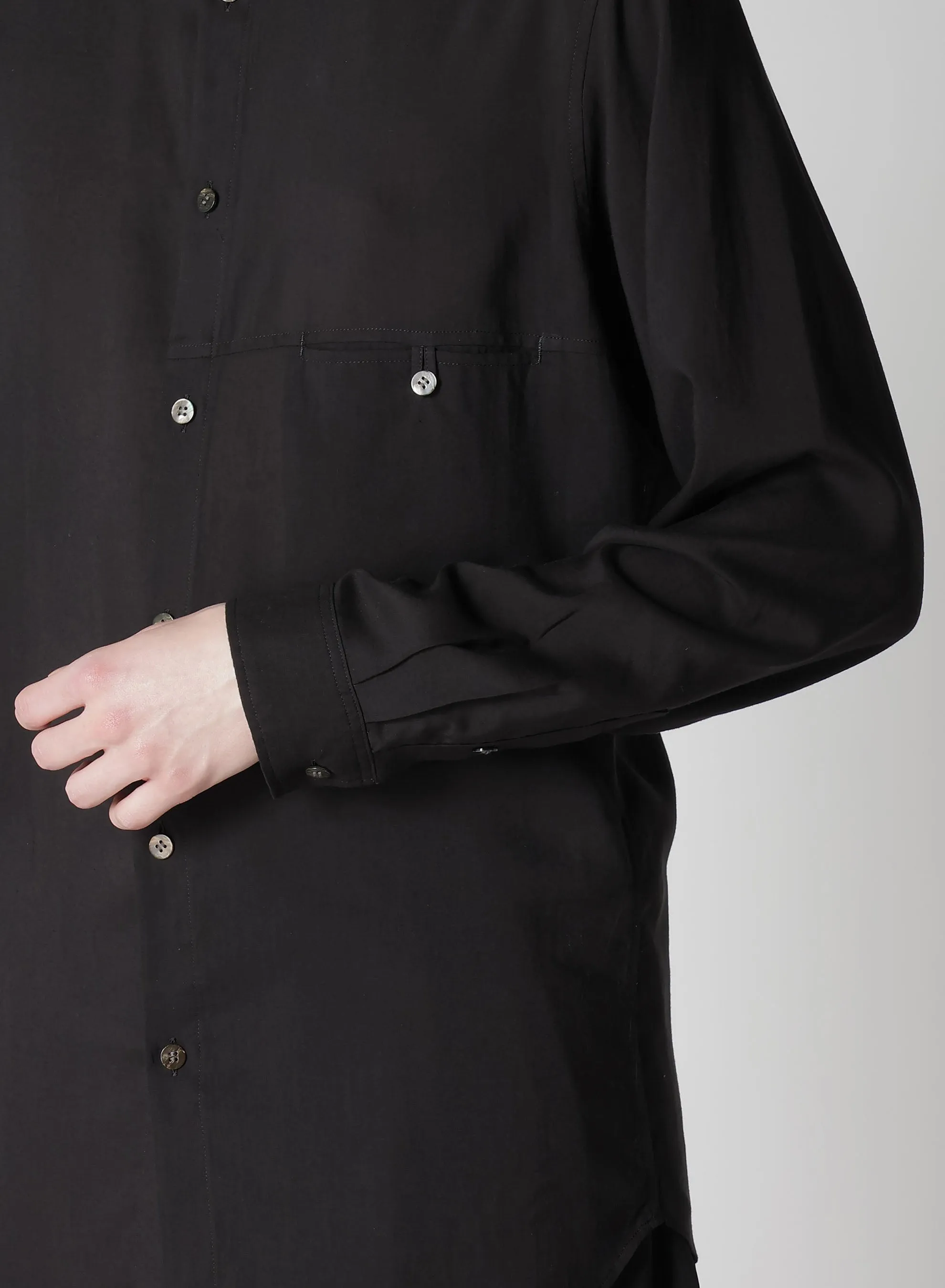 CELLULOSE LOAN ARRANGED SPARE COLLAR BLOUSE sold by Yohji Yamamoto product image thumbnail 5