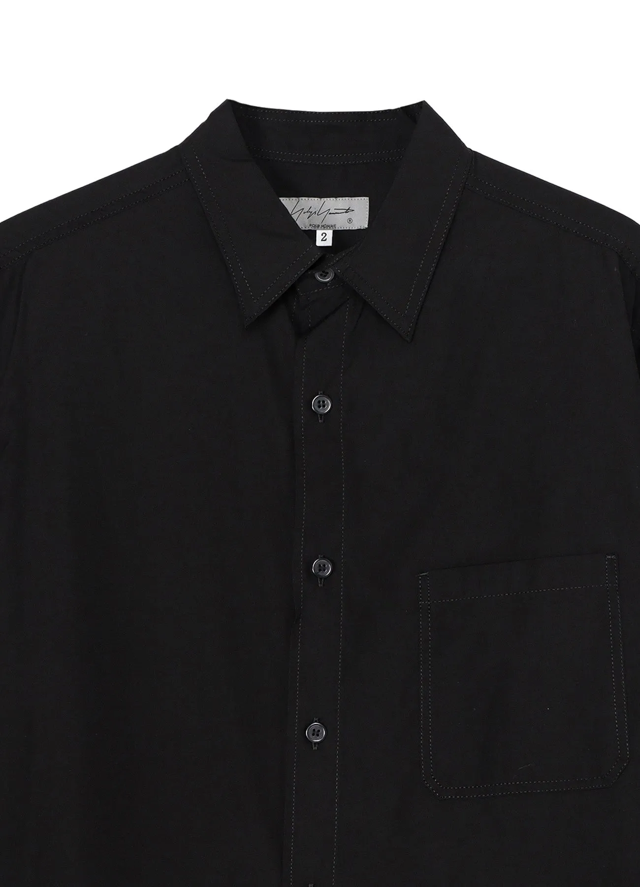 CHAIN STITCH BROAD BIG SHIRT sold by Yohji Yamamoto product image thumbnail 4