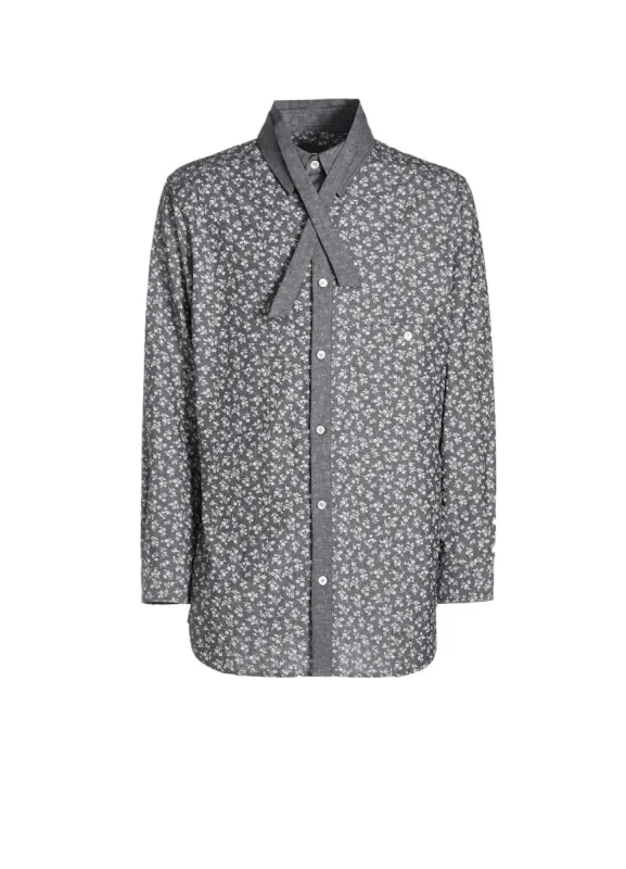 BK DUNGAREE RIBBON SPARE COLLAR BLOUSE made by Yohji Yamamoto