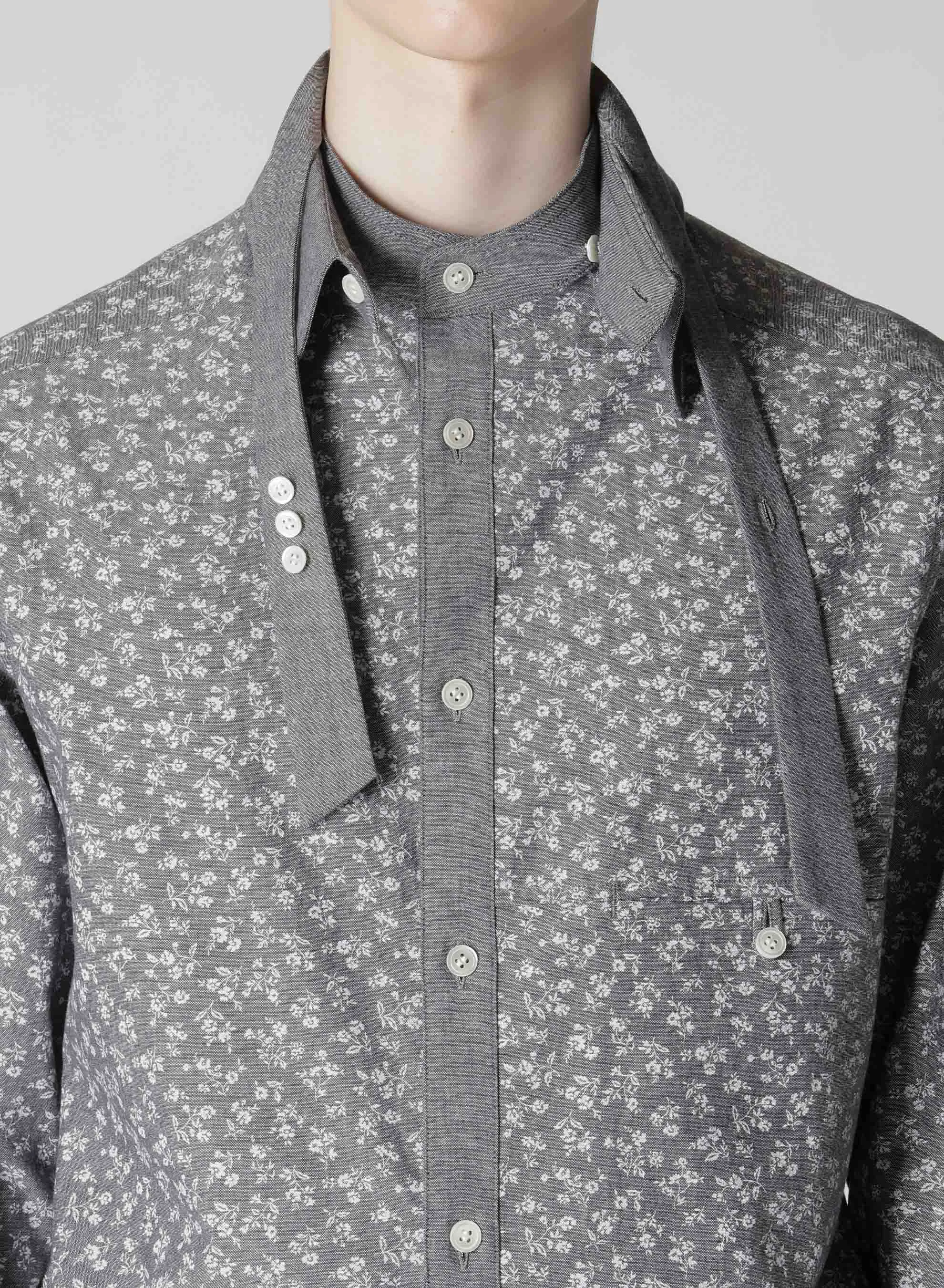 BK DUNGAREE RIBBON SPARE COLLAR BLOUSE sold by Yohji Yamamoto product image thumbnail 4