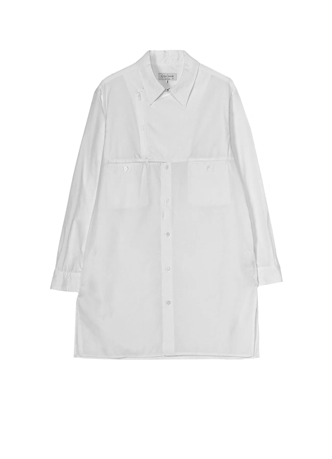 BROAD CHAIN STITCH BLOUSE WITH ZIPPER sold by Yohji Yamamoto