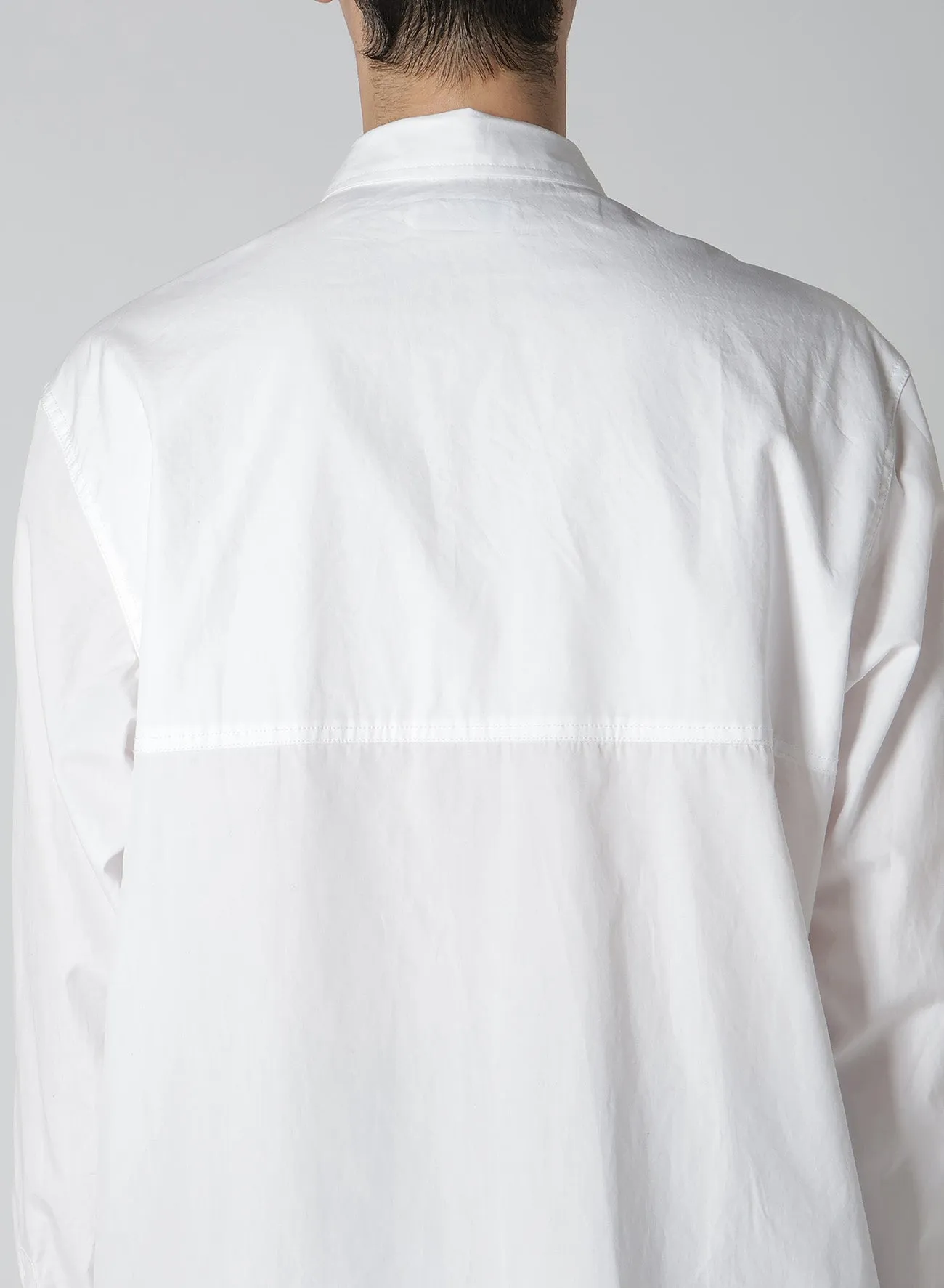 BROAD CHAIN STITCH BLOUSE WITH ZIPPER sold by Yohji Yamamoto product image thumbnail 5