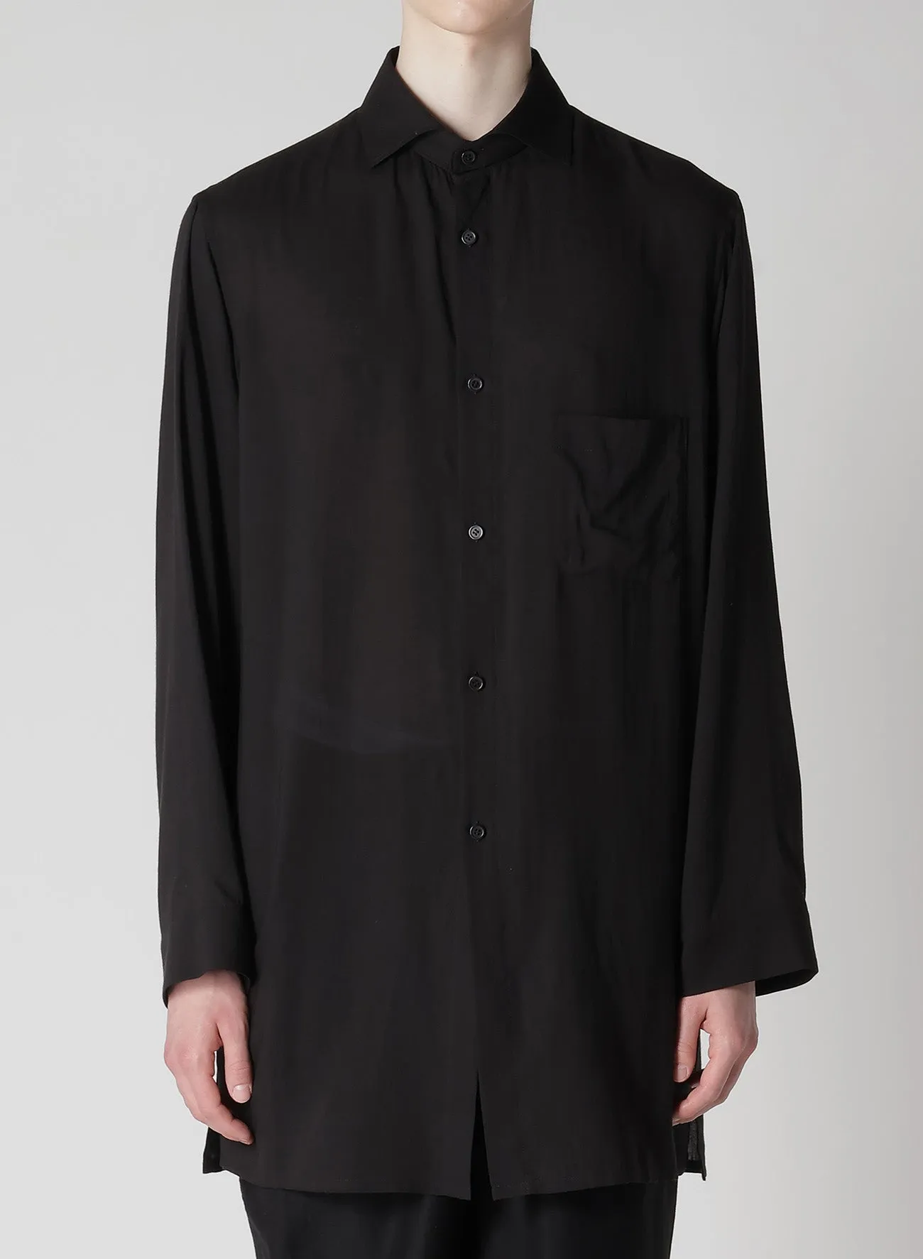 CELLULOSE LAWN SPARE COLLAR BLOUSE sold by Yohji Yamamoto product image thumbnail 2