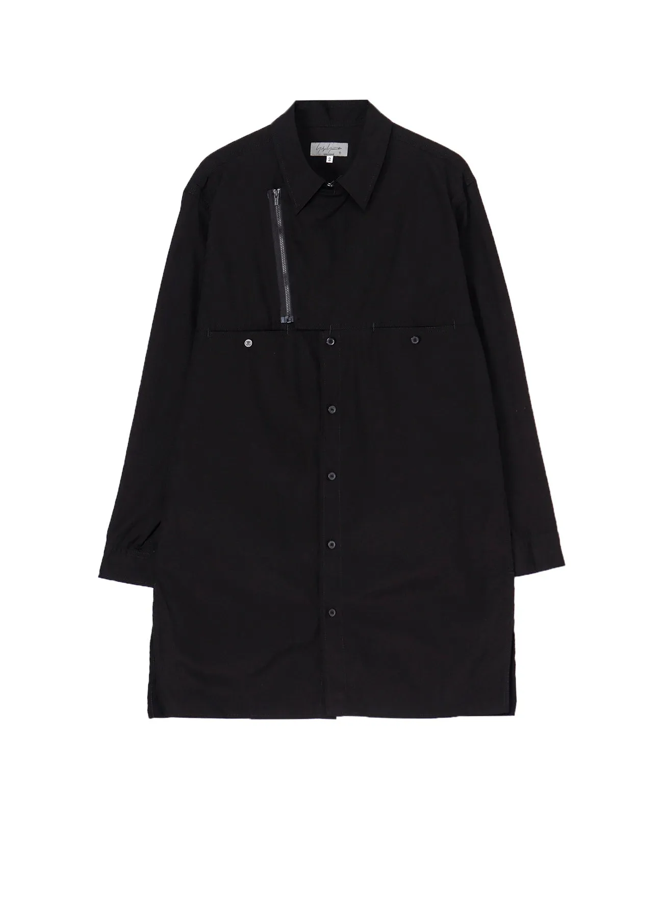 BROAD CHAIN STITCH BLOUSE WITH ZIPPER sold by Yohji Yamamoto