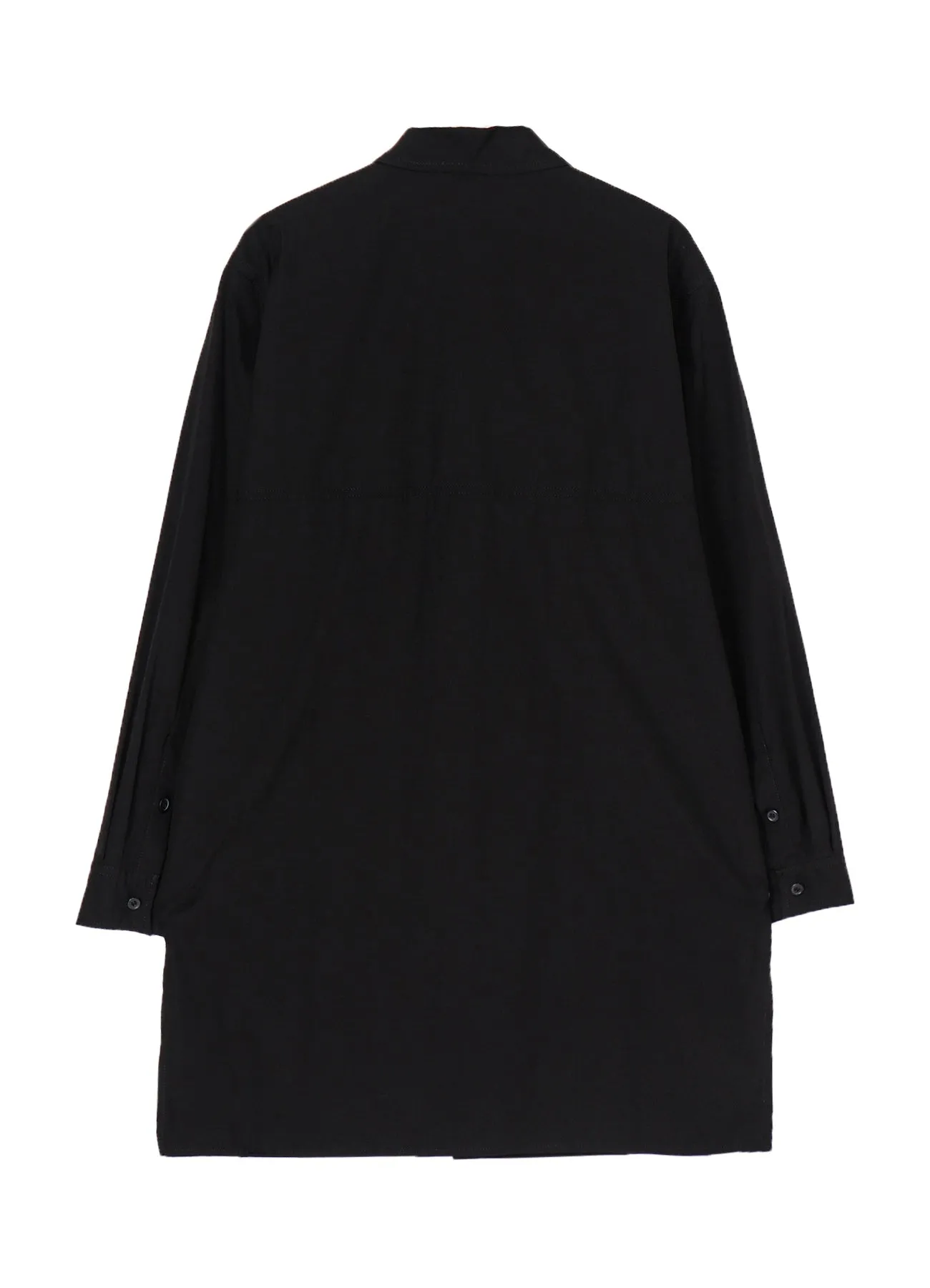BROAD CHAIN STITCH BLOUSE WITH ZIPPER sold by Yohji Yamamoto product image thumbnail 3