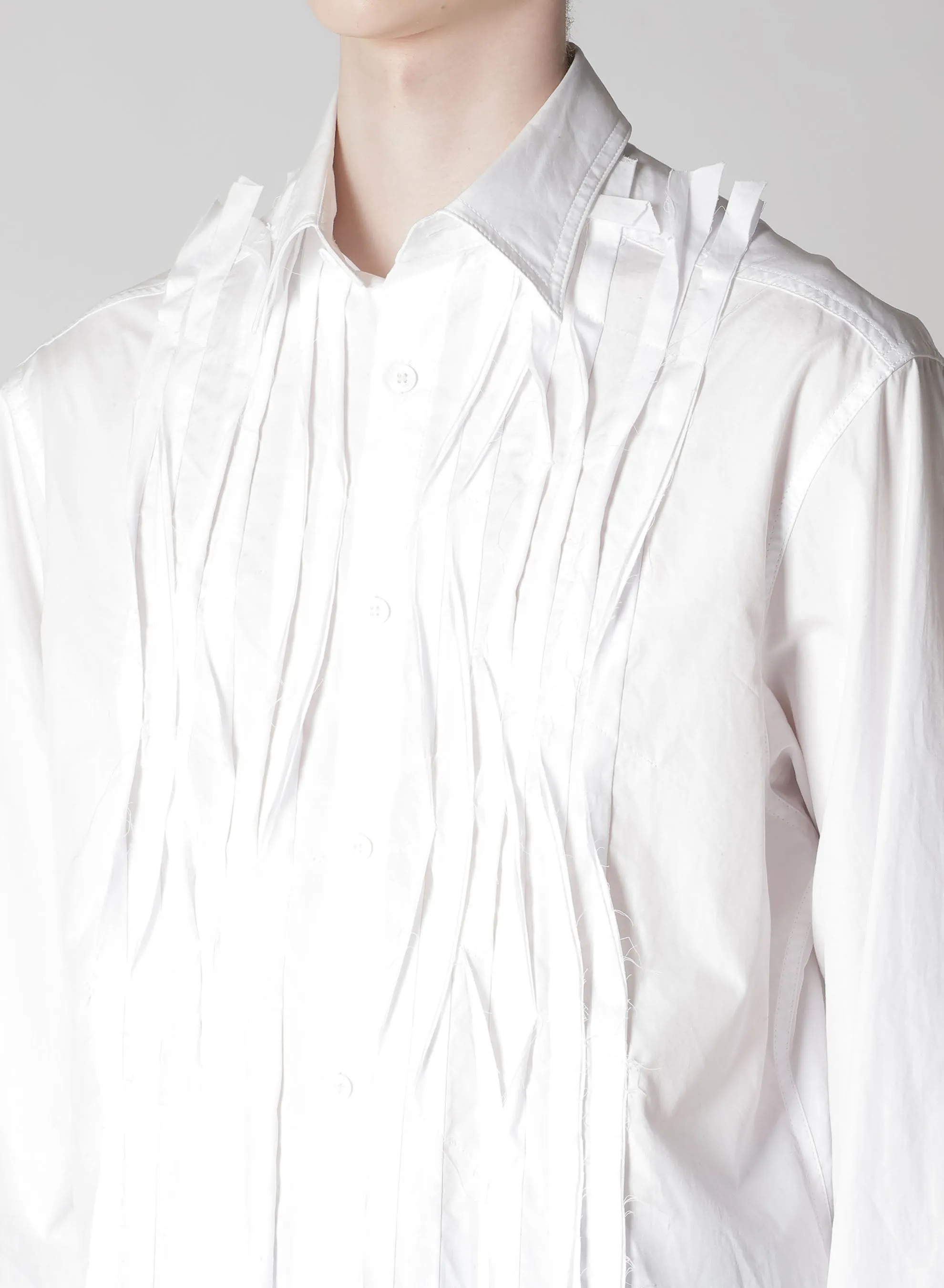 BROAD CHAIN STITCH BLOUSE WITH CLOTH sold by Yohji Yamamoto product image thumbnail 3
