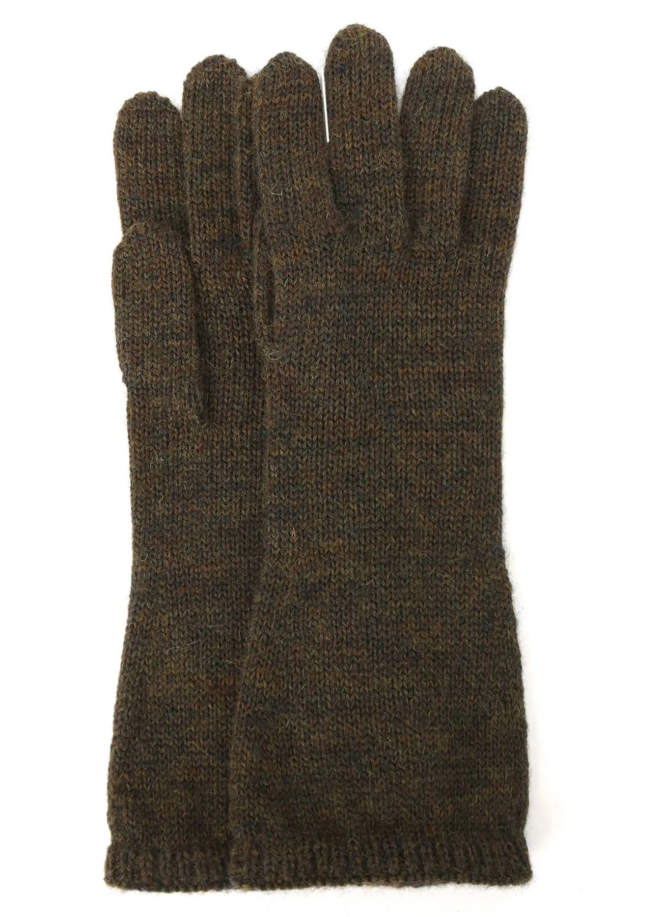 5G/WOOL PANTSLAIN STITCH LONG KNITTED GLOVES sold by Yohji Yamamoto product image thumbnail 3