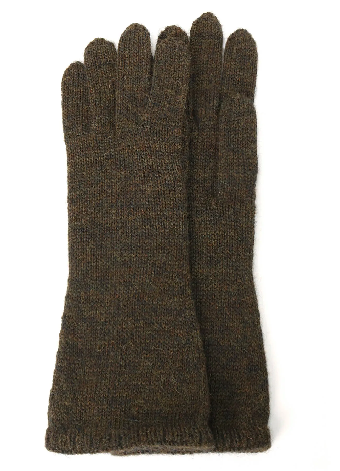5G/WOOL PANTSLAIN STITCH LONG KNITTED GLOVES sold by Yohji Yamamoto product image thumbnail 4
