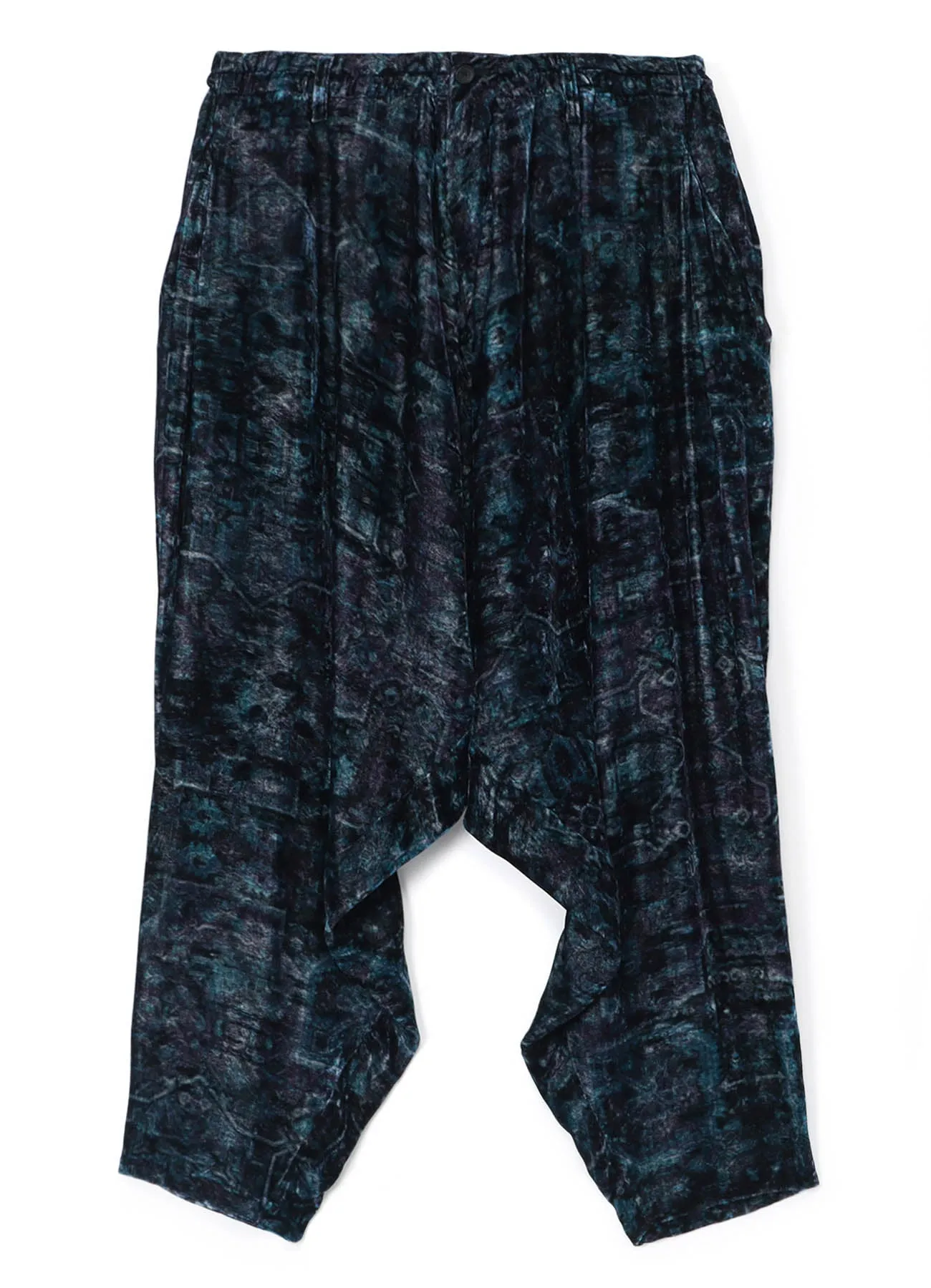 INDIAN JACQUARD PRINT BAGGY PANTS sold by Yohji Yamamoto product image thumbnail 3