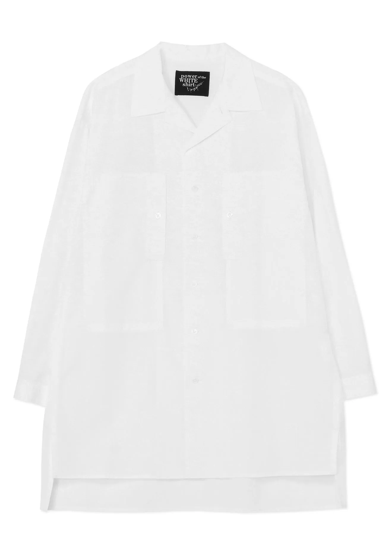 OPEN COLLAR SHIRT WITH DOUBLE CHEST POCKETS sold by Yohji Yamamoto product image thumbnail 2