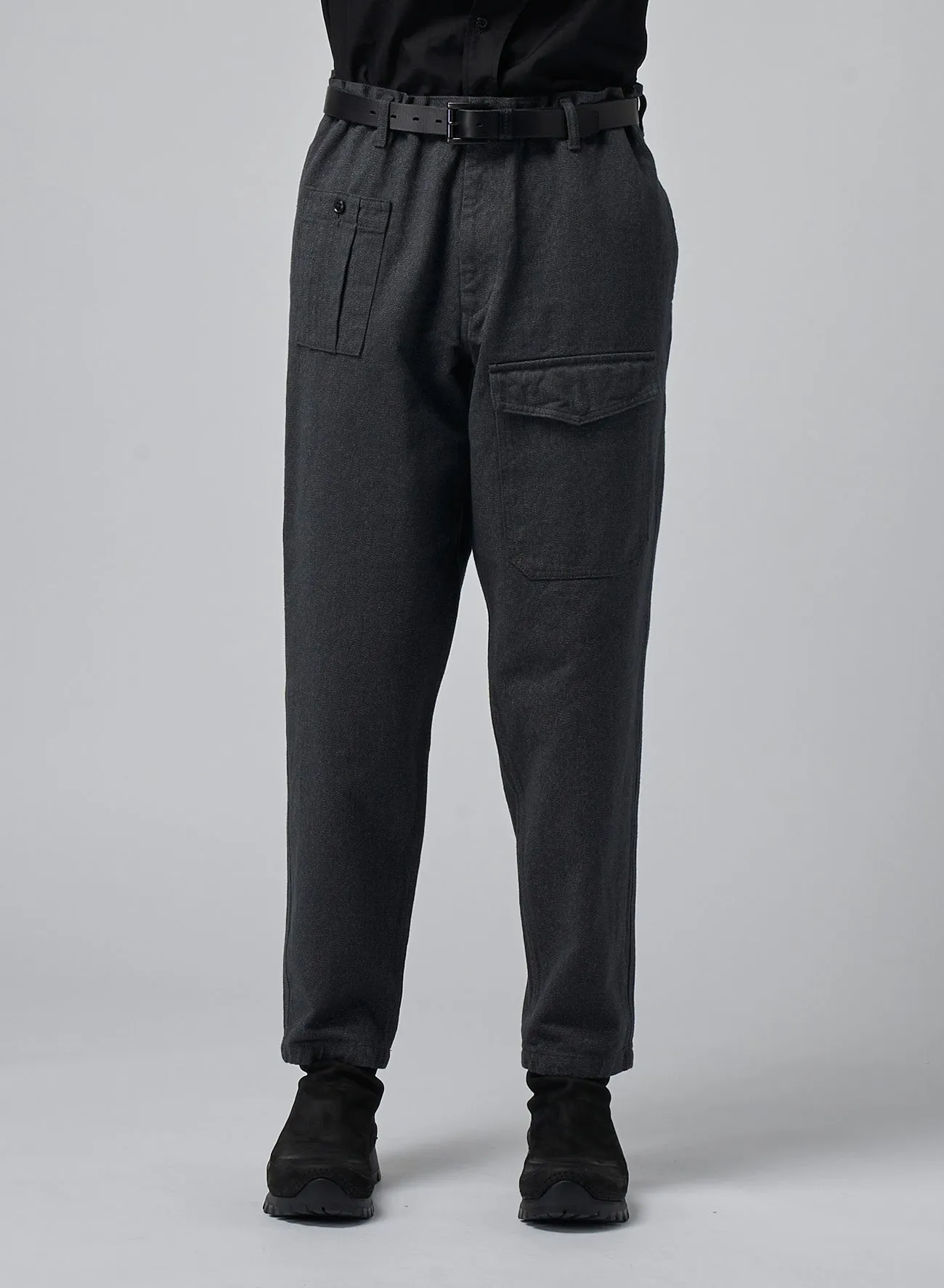 DRAWSTRING WORK PANTS sold by Yohji Yamamoto product image thumbnail 2