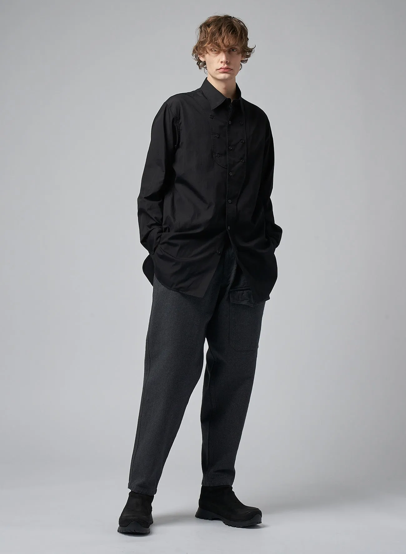 DRAWSTRING WORK PANTS sold by Yohji Yamamoto product image thumbnail 3