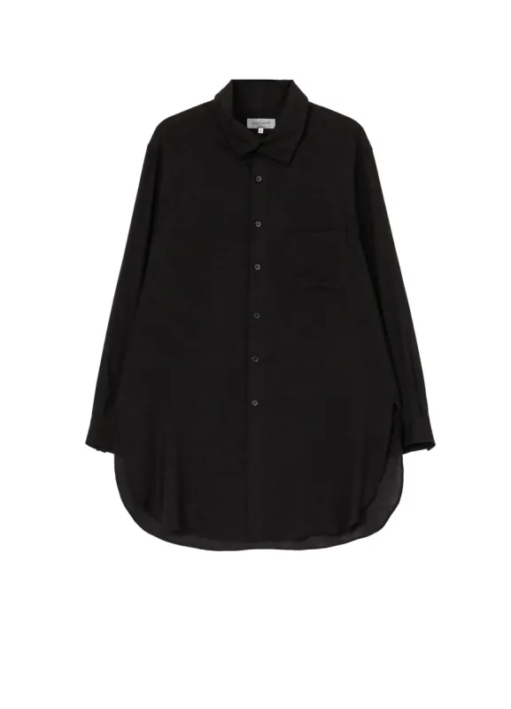 CELLULOSE LOAN STAND COLLAR BLOUSE sold by Yohji Yamamoto