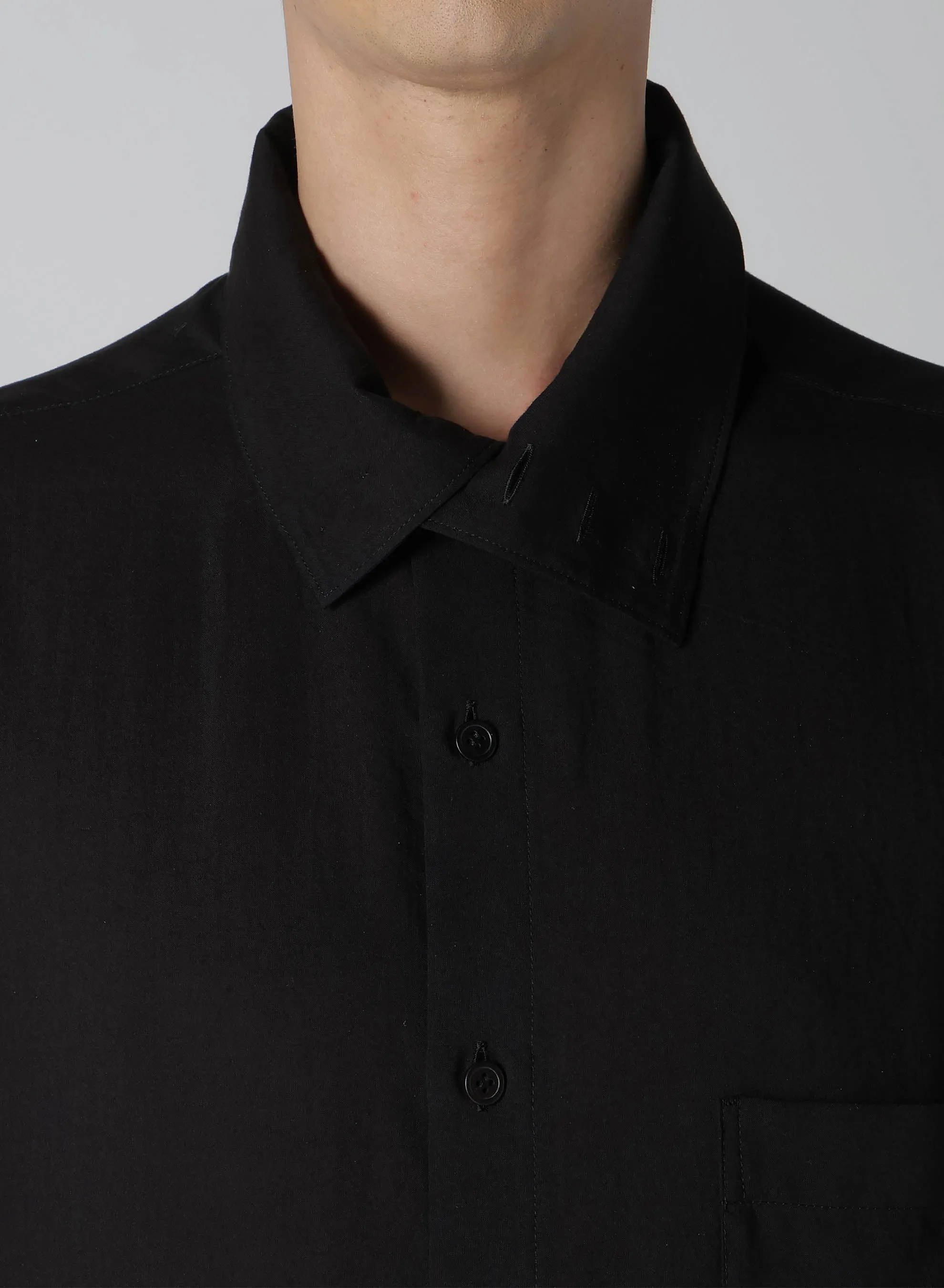 CELLULOSE LOAN STAND COLLAR BLOUSE sold by Yohji Yamamoto product image thumbnail 5