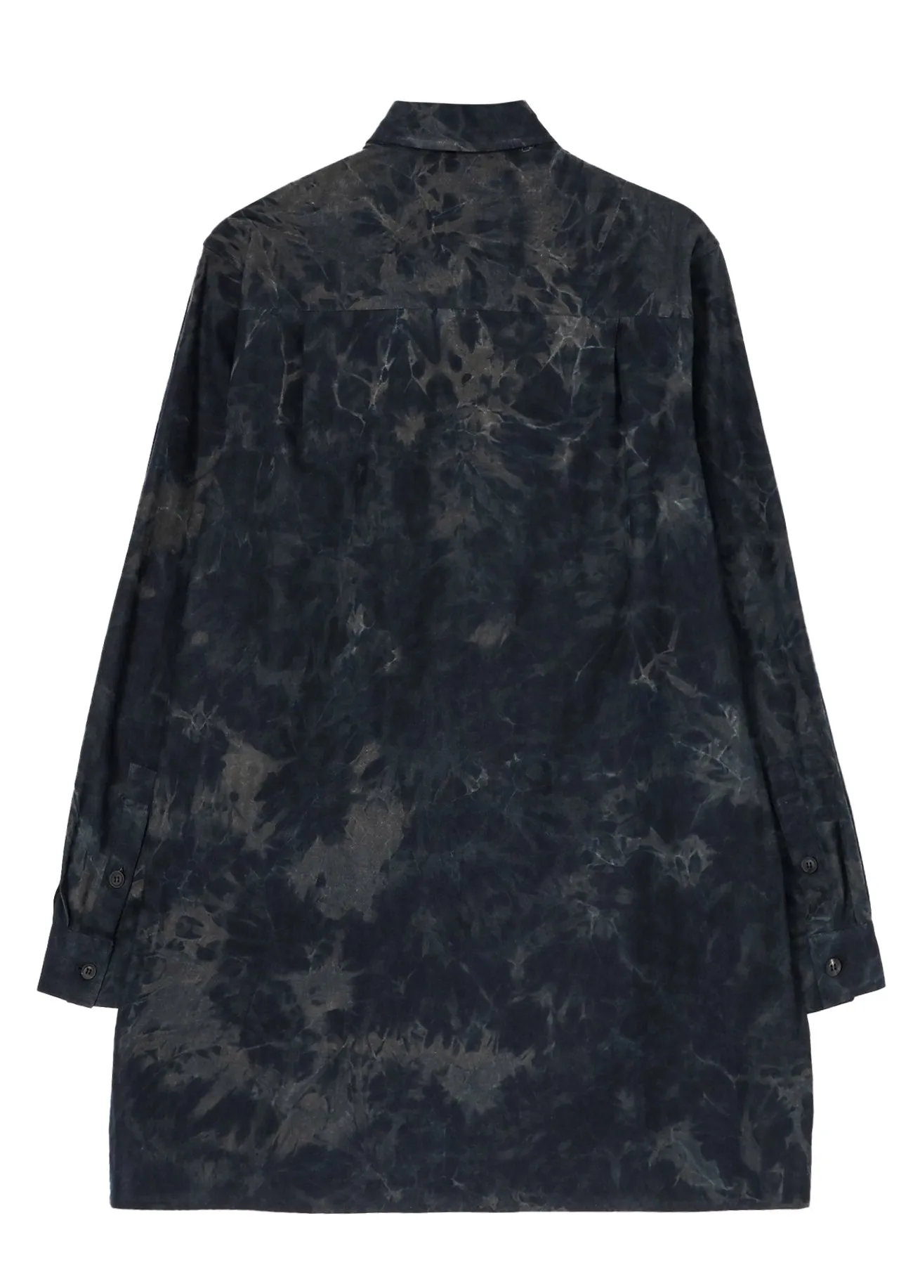 COTTON LINEN SHEETING INK PLACKET TAB TRIPLE COLLAR BLOUSE sold by Yohji Yamamoto product image thumbnail 4