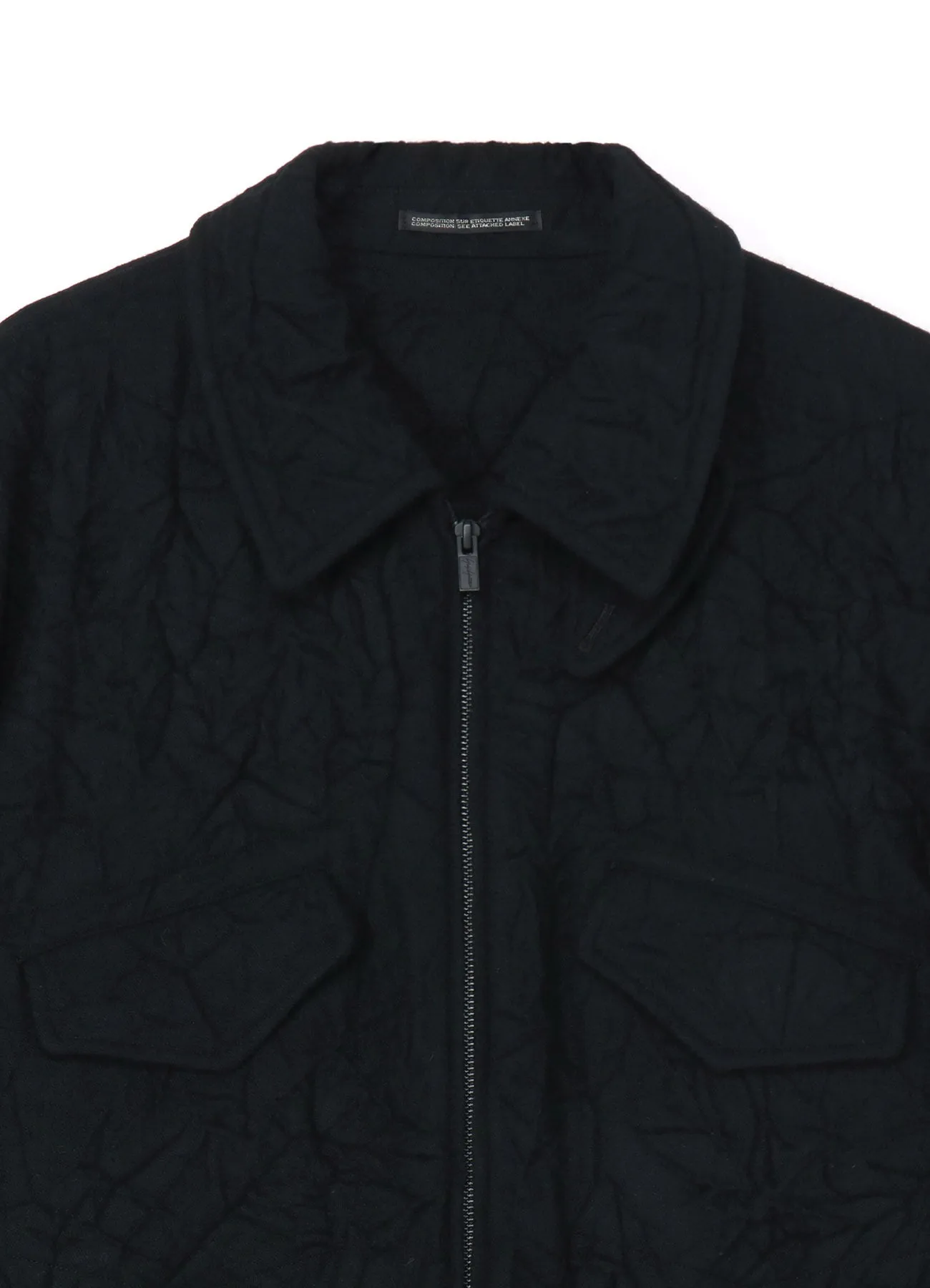WRINKLE PROCESSED FLANNEL R-WRINKLE PROCESSED STRING BLOUSON sold by Yohji Yamamoto product image thumbnail 5