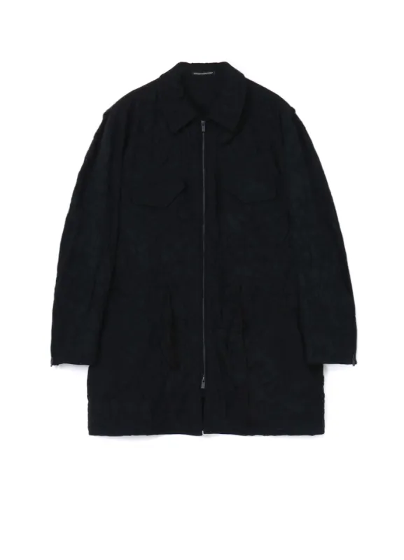 WRINKLE PROCESSED FLANNEL R-WRINKLE PROCESSED STRING BLOUSON sold by Yohji Yamamoto