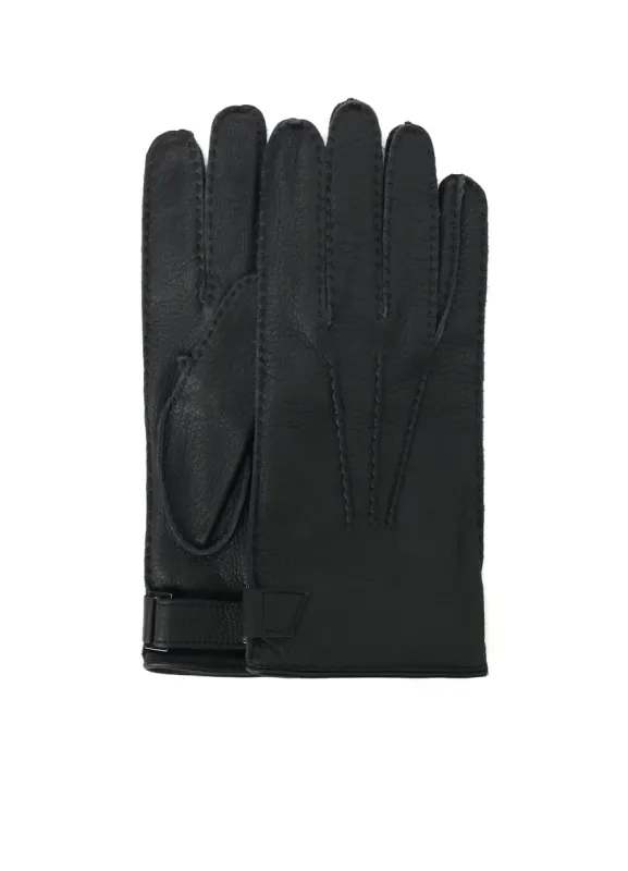 ITALIAN DEERSKIN STRAPPED SHORT GLOVES sold by Yohji Yamamoto