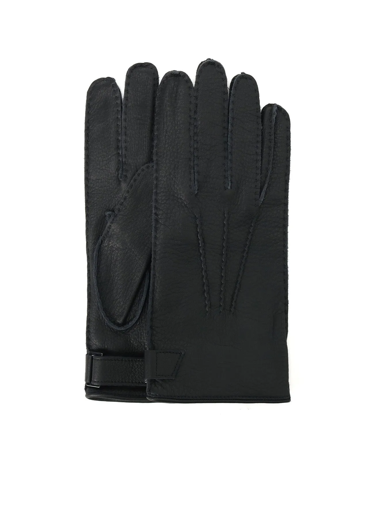 ITALIAN DEERSKIN STRAPPED SHORT GLOVES sold by Yohji Yamamoto