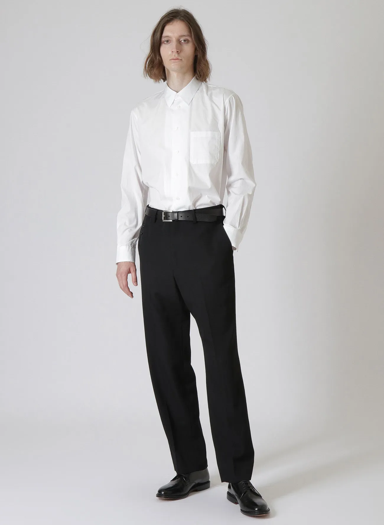 WOOL GABARDINE NON-PLEATED PANTS sold by Yohji Yamamoto product image thumbnail 3