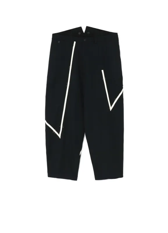 ARMY GABARDINE O-TAPING PANTS sold by Yohji Yamamoto