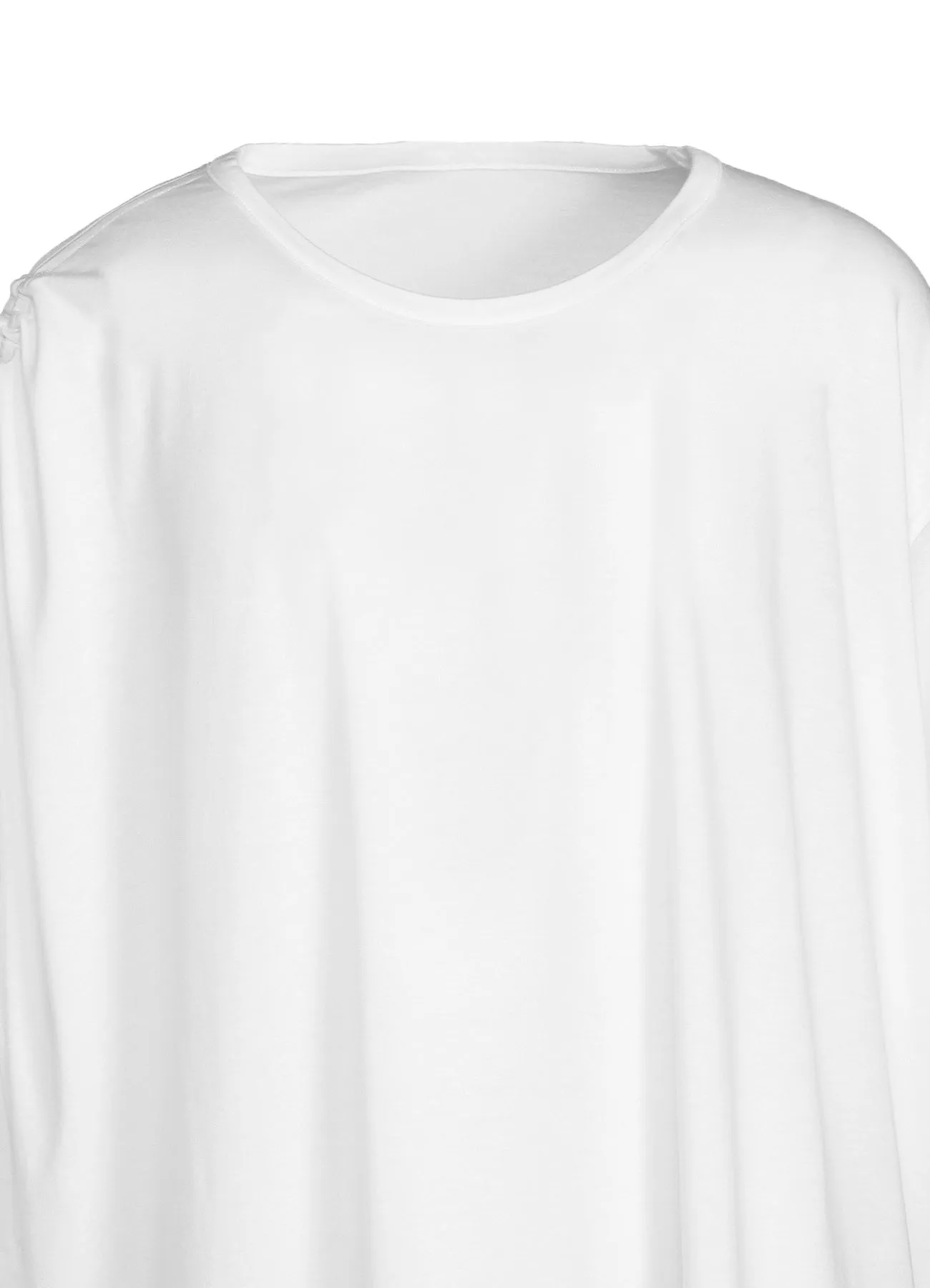 COTTON MODAL JERSEY SHOULDER SHIRRING SHORT SLEEVE BIG T-SHIRT sold by Yohji Yamamoto product image thumbnail 5