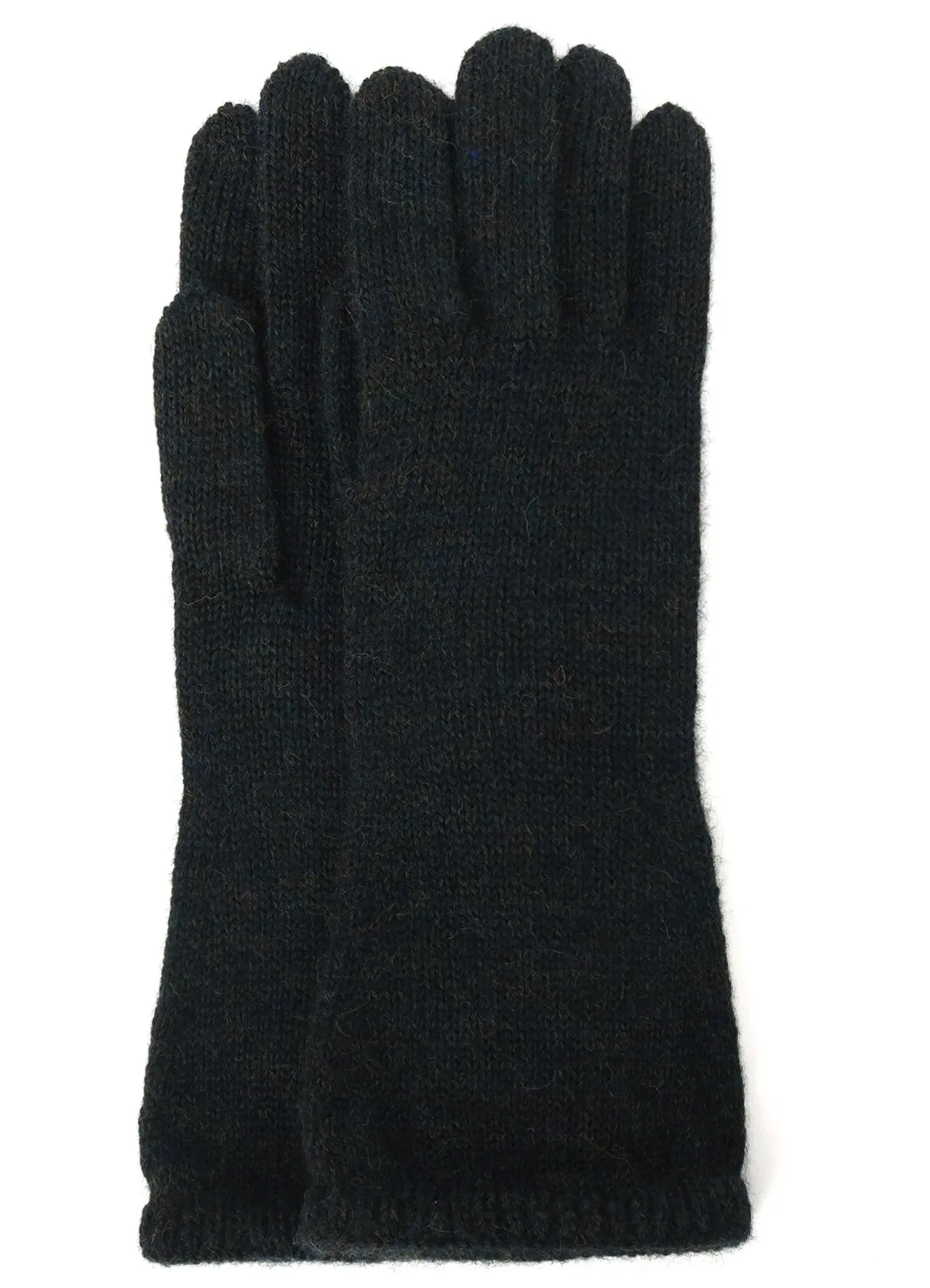 5G/WOOL PANTSLAIN STITCH LONG KNITTED GLOVES sold by Yohji Yamamoto product image thumbnail 3