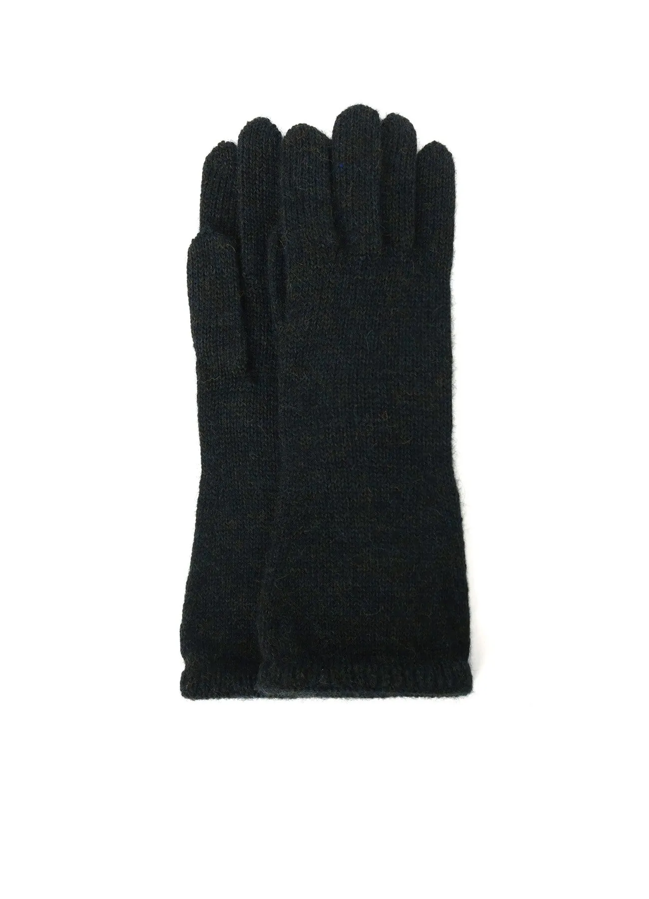 5G/WOOL PANTSLAIN STITCH LONG KNITTED GLOVES sold by Yohji Yamamoto