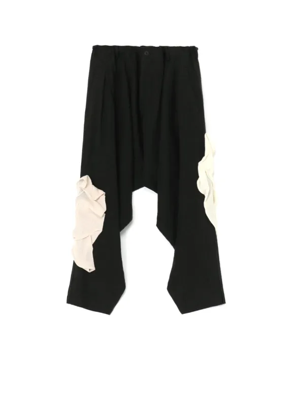 INK BKACK FLAX WOOL CLOTH Y-DECO F DRAPED P sold by Yohji Yamamoto