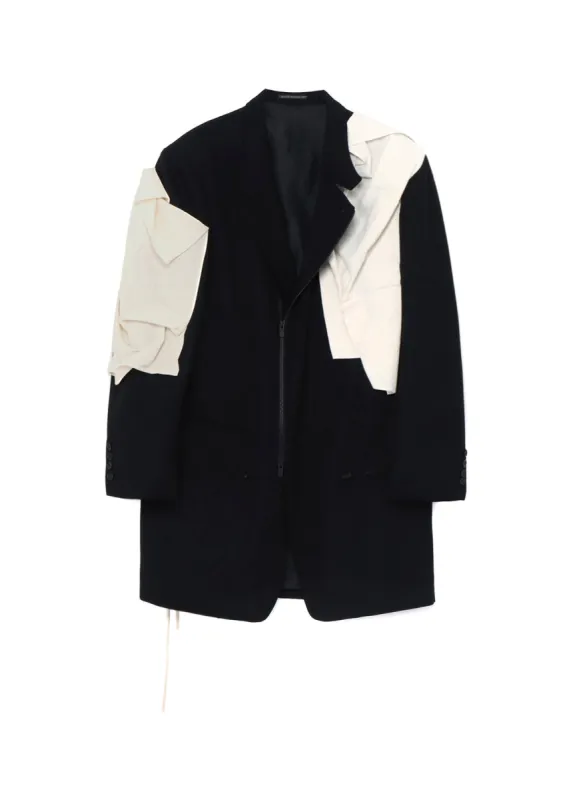 ARMY GABARDINE W-F DECO F JACKET sold by Yohji Yamamoto